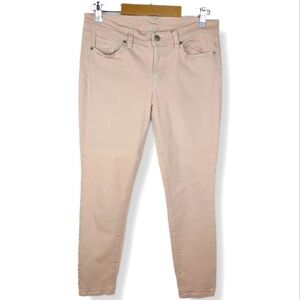 Loft Pink Skinny Ankle-Length Jeans